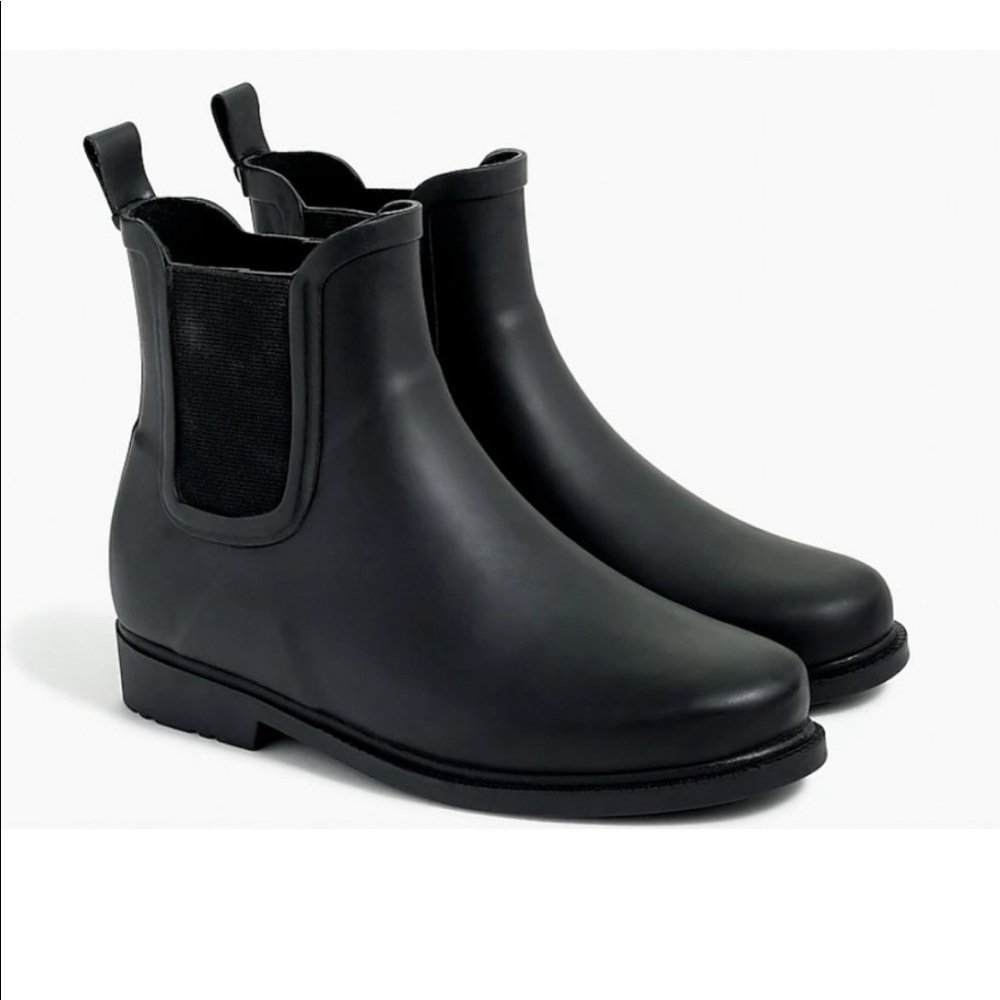 J. Crew Factory The New Chelsea Rain Boot in Black